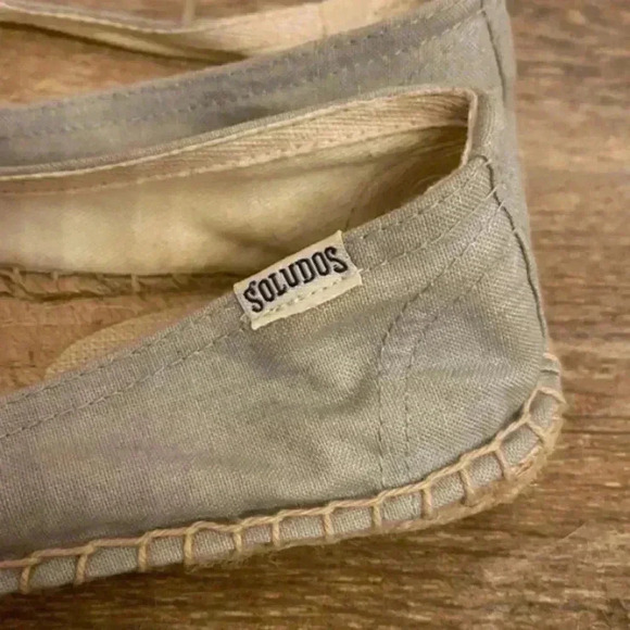 Soludos Flamingo Print Canvas Espadrille Slip On Shoes - Picture 5 of 8